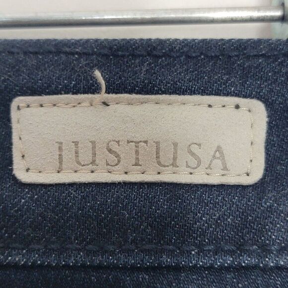 Just USA Women's Skinny Jeans Size 6 Dark Wash Black Denim Stretch 26x28 - Picture 6 of 10